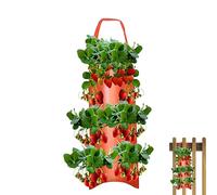 Berry Raise Bags - Inverted Redfruit Growing Pods, Yard Vessel Produce Agriculture Sowing Tool, Vertical Hanging Legume Bag, Breathable Textile Base Glass | Strong Object