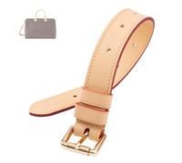 BERRY & SNOWY Vachetta Leather Extension Bag Strap Extend for LV Keepall 45 50 55,Speedy P9 30 40 (Apricot,2.5 CM Width).