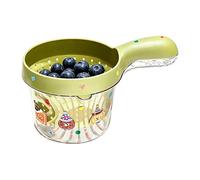 Berry Washer, Kitchen Double-Layer Small with Handle, Fruit Washing Bowl with Strainer, for Strawberry Cherry Tomato Grape Salad Produce Sink Counter Home Camping