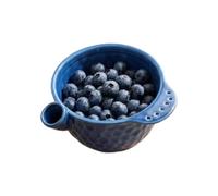Berry Washing Bowl - Ceramic Raised Center Large Capacity with Drainage
