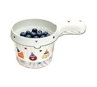 Berry Washing Bowl - Kitchen Double-Layer Small with Handle,Fruit Rinser Strainer Container - for Strawberry Cherry Tomato Grape Salad Food Produce Camping Picnic Home Counter