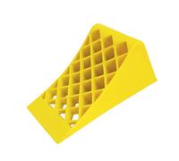 Berry Wheel Chock with Anti-Slip Steel Base - Yellow | 39x 17CM Honeycomb Plastic Parking Block with Handle | Non-Slip Tire Stop for Cars, Trucks, Trailers, Commercial Vehicles - Set of 1