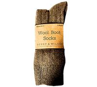 Berry & Wilson 3 Pairs men’s Comfort Wool Boot Socks