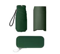 Berrybella Mini Umbrella Super Compact & Lightweight, 8 Strong Fibreglass Ribs Windproof Travel Umbrella for Women, Fits in Smallest Handbag & Pocket (Green)