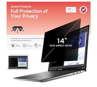 BERSEM 14 Inch Laptop Privacy Screen for 16:10 Ratio Computer Monitor, Removable Anti Glare Blue Light Filter for laptop privacy screen 14 inch, Anti-Spy, Anti-Scratch, UV-Blocking