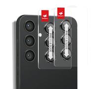 BERSEM 2 Pack Camera Lens Protector for Samsung Galaxy S24 / S23 Auto-Alignment EZ Kit, AR Transparency Enhancement, 9H Tempered Glass, Shatterproof, HD Camera Lens Cover-BLACK