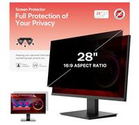 BERSEM 28 Inch Monitor Computer Privacy Screen Filter for 16:9 Ratio Removable Monitor Anti-Glare & Privacy Filters for 28 Inch Anti Blue Light, Anti-Spy, Anti-Scratch, UV-Blocking