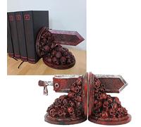 Berserk Bookends Vintage Resin Berserk Anime Bookend with Non-Slip Base, Decorative Furious Dragon Slayer Bookends Unique Bookend Ornament for Desk Decoration