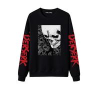 Berserk Pullover Sweatshirt Anime Cosplay Costume Guts Graphic Printed Long Sleeve Round Neck Sweater for Women Men
