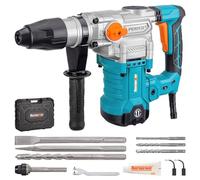 Berserker 1-9/16" SDS-Max Heavy Duty Rotary Hammer Drill with Vibration Control,Safety Clutch,13 Amp 3 Functions Demolition Rotomartillo for Concrete-Including 1 Drill Bits,Point Chisel,Carrying Case