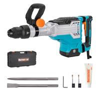 Berserker 1700W 25-Pound SDS-Max Demolition Jack Hammer, 1-9/16" 14-Amp Corded Electric Heavy Duty Demo Chipping Hammer Concrete/Pavement Breaker with Carrying Case Flat Chisel Bull Point Chisel