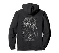 Berserker Bear Warrior Odin Runes Nordic Compass Viking Pullover Hoodie