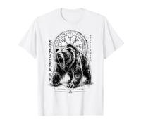 Berserker Bear Warrior Odin Runes Nordic Compass Viking T-Shirt