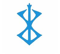 Berserker Norse Viking Symbol Vinyl Decal (Blue)