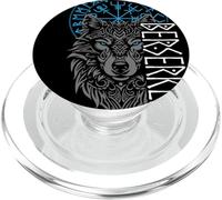 Berserker & Viking Compass - Nordic Wolf Design PopSockets PopGrip for MagSafe