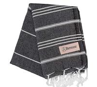 Bersuse 100% Cotton - Anatolia Turkish Hand Towel - Black
