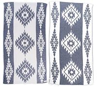 Bersuse 100% Cotton - Tulum Turkish Towel - Dark Blue