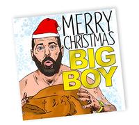 Bert Kreischer Funny Christmas Card, Tom Segura Xmas Cards, Cards For Him, Brother, Dad, Husband, Meme Merry Christmas Big Boy