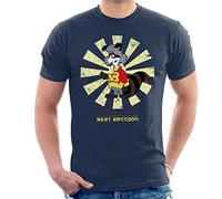 Bert Raccoon Retro Japanese Men's T-Shirt Navy Blue
