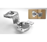 Berta 20 Pack, 1-1/2 inch Overlay 3D Soft Close Concealed Hinge for Face Frame Door, Smooth Slow Self Closing Hinges, Satin Nickel, Hidden 105° Open Angle Hinge for Kitchen Cabinet Door