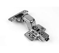 Berta (4 Pieces) Inset Frameless Soft Closing European Hinges, 110 Degree 3D Adjustable Clip On Concealed Kitchen Cabinet Door Hinges with Screws