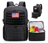 BERTASCHE Lunch Backpack, Laptop Backpack 15.6 inch Work Backpack w/Insulated Cooler Lunch box for Men Women, Casual Daypack for Work Commuter Picnic College Camping Hiking