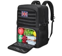 BERTASCHE Lunch Backpack, Laptop Backpack with Lunch Bag, Laptop Rucksack Work Bag Daypack Men Women for Business College Office Camping Picnic Travel Hiking(Black-1,15.6 Inch-Lunch Compartment)