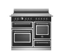 Bertazzoni HER105I3ENET Heritage 100cm Induction Top Electric Triple Oven Range Cooker - Matte Black