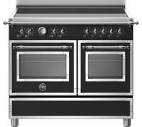 Bertazzoni Heritage Series HER105I2ENET 100cm wide Electric Range Cooker with Induction Hob - Matt Black - A+ Rated, Black