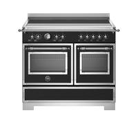 Bertazzoni Heritage Series HER105I2ENET2 100cm wide Electric Range Cooker with Induction Hob - Matt Black Black