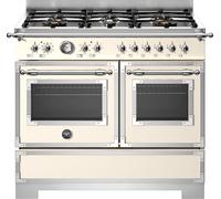 Bertazzoni Heritage Series HER106L2EAVT2 100cm wide Gas Range Cooker - Ivory Cream