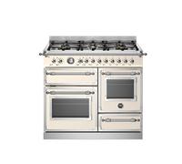 Bertazzoni Heritage Series HER106L3EAVT2 100cm Wide Avorio Dual Fuel Freestanding Range Cooker