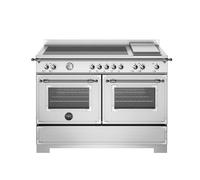 Bertazzoni Heritage Series HER125I2EXT2 120cm Wide Stainless Steel Induction Freestanding Range Cooker