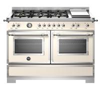 Bertazzoni Heritage Series HER126G2EAVT2 120cm 138L Ivory Dual Fuel Range Cooker