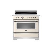 Bertazzoni Heritage Series HER95I1EAVT2 90cm Wide Avorio Induction Freestanding Range Cooker