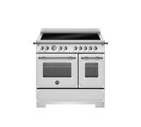 Bertazzoni Heritage Series HER95I2EXT2 90cm Wide Stainless Steel Induction Freestanding Range Cooker