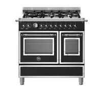 Bertazzoni Heritage Series HER96L2ENET 90cm 123L A Rated Matt Black Dual Fuel Cooker