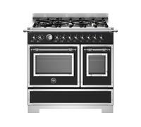 Bertazzoni Heritage Series HER96L2ENET2 90cm wide Gas Range Cooker - Matt Black Black