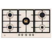 Bertazzoni Heritage Series P905CHERAG 89cm Gas Hob - Ivory/Gold