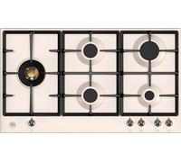 Bertazzoni Heritage Series P905LHERAX 89cm Gas Hob - Ivory / Chrome, Cream