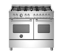 Bertazzoni MAS106L2EXC Master 100cm 6-Burner Electric Double Oven Range Cooker - Stainless Steel