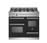 Bertazzoni MAS106L3EXC Master 100cm 6-Burner Electric Triple Oven Range Cooker - Matte Black
