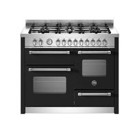 Bertazzoni MAS116L3EXC Master 110cm 6-Burner Electric Triple Oven Range Cooker - Matte Black