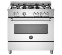 Bertazzoni Master Series MAS95C1EXC 90cm Dual Fuel Range Cooker - Stainless Steel - A Rated, Stainless Steel