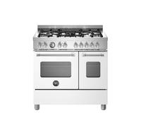 Bertazzoni Master Series MAS95C2EBIC 90cm Dual Fuel Range Cooker - Bianco - A/A+ Rated, White