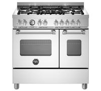 Bertazzoni Master Series MAS95C2EXC 90cm Dual Fuel Range Cooker - Stainless Steel - A Rated