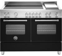 Bertazzoni Master Deluxe Series MAS125I2ENET Electric Range Cooker with Induction Hob - Matte Black - A
