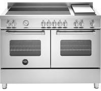 Bertazzoni Master Deluxe Series MAS125I2EXT Electric Range Cooker with Induction Hob - Stainless Steel - A/A Rated, Stainless Steel