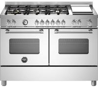 Bertazzoni Master Deluxe Series MAS126G2EXT Dual Fuel Range Cooker - Stainless Steel - A/A Rated, Stainless Steel