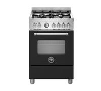 Bertazzoni Master Series MAS64L1ENEC 60cm Freestanding Dual Fuel Cooker - Matt Black - A Rated